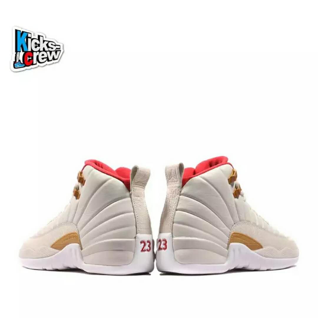 2018 Men Air Jordan 12 Begin White Red Shoes - Click Image to Close